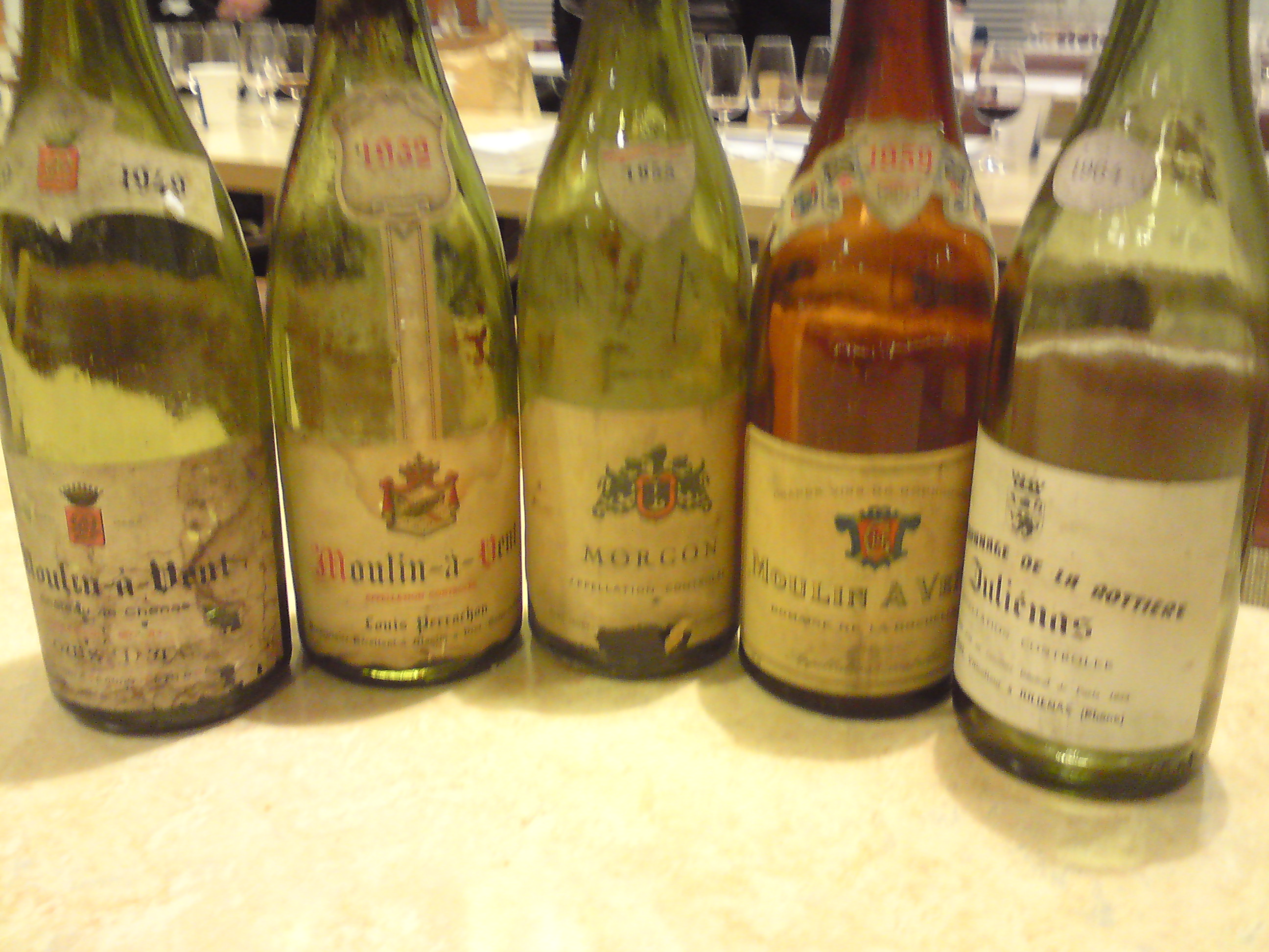 Fem mogna Beaujolais